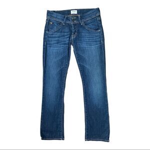 Hudson Nordstrom Women's Jeans Blue Size 24X25  Straight Cropped Stretch.